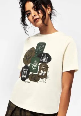 Wicce Stamp Graphic Short Sleeve T-Shirt Modern Outfit