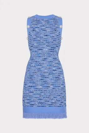 Textured Fringe Knit Mini Dress Light and Breezy Romance Soul