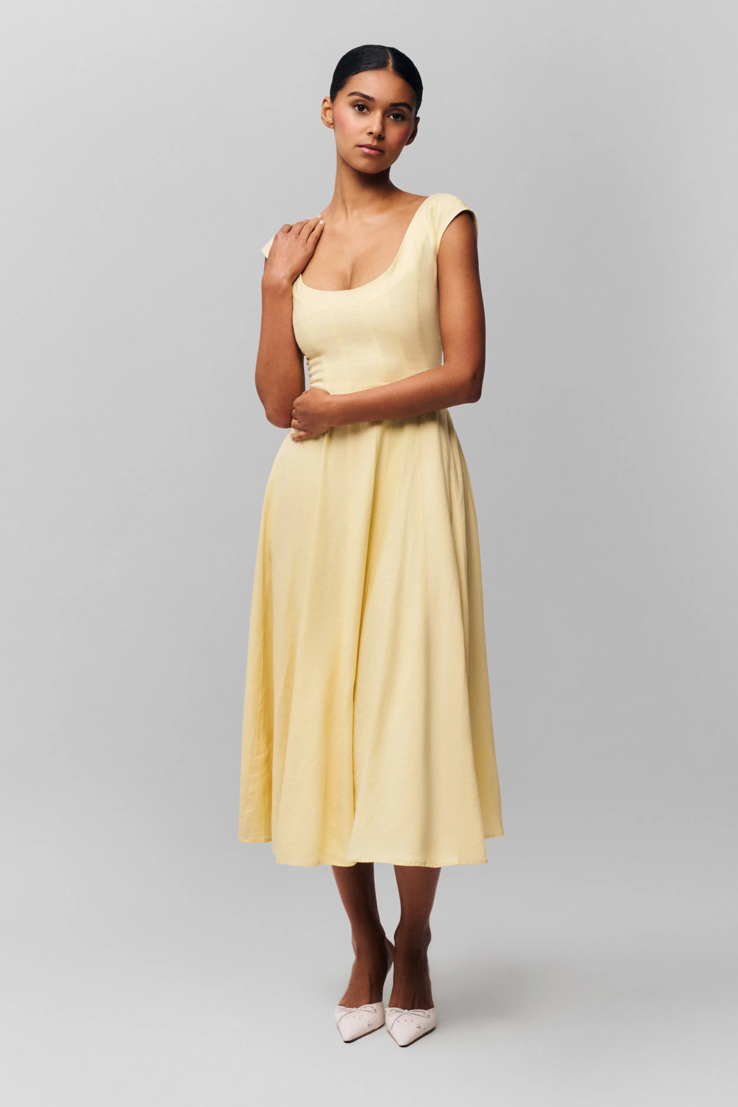 Romantic Hour Comfortable fit-and-flare dress Leila Dress
