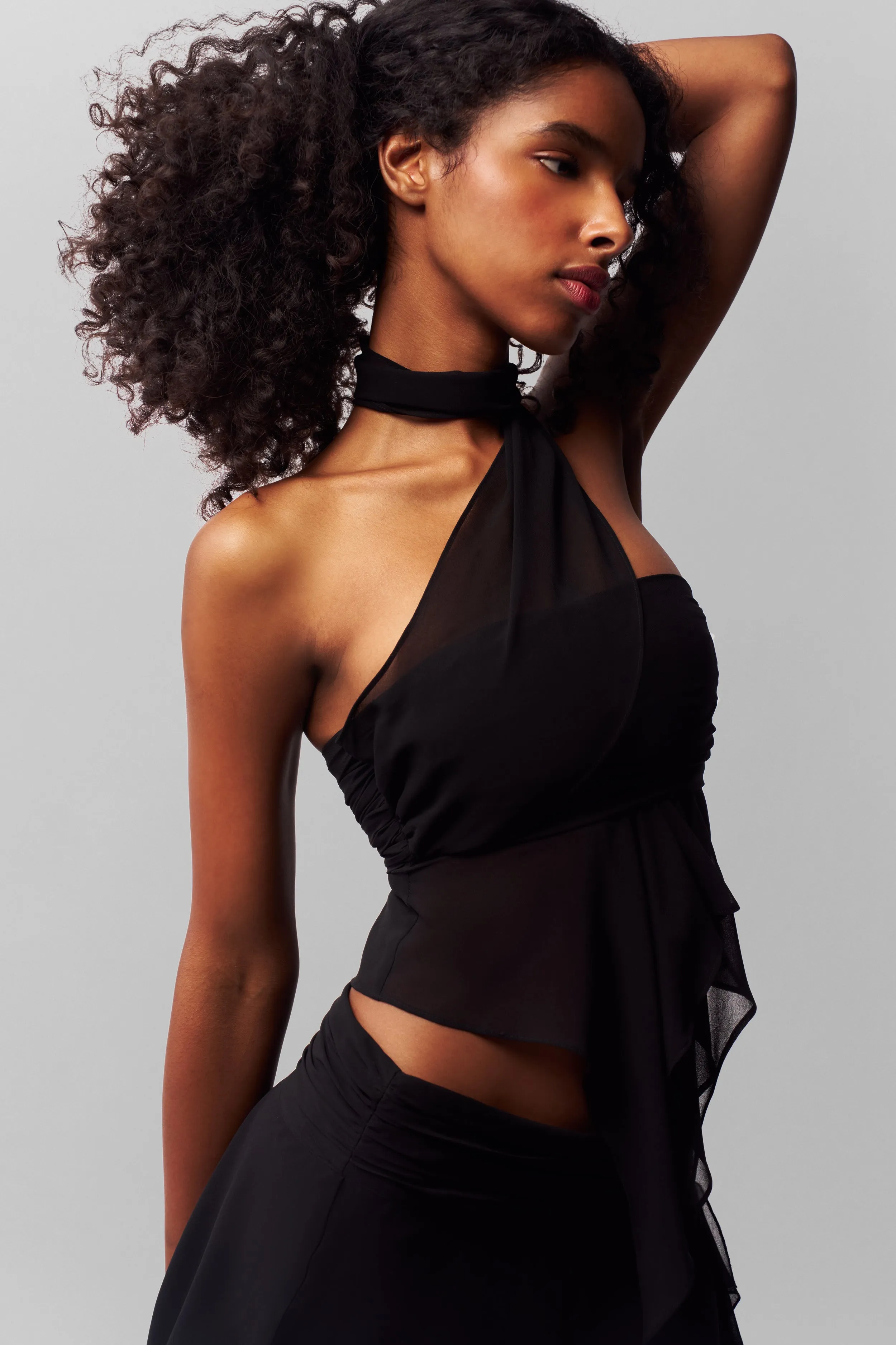 Chiffon Wrap Around Top Non slip grip Lightweight insulation