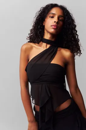 Moisture Control Technology Chiffon Wrap Around Top