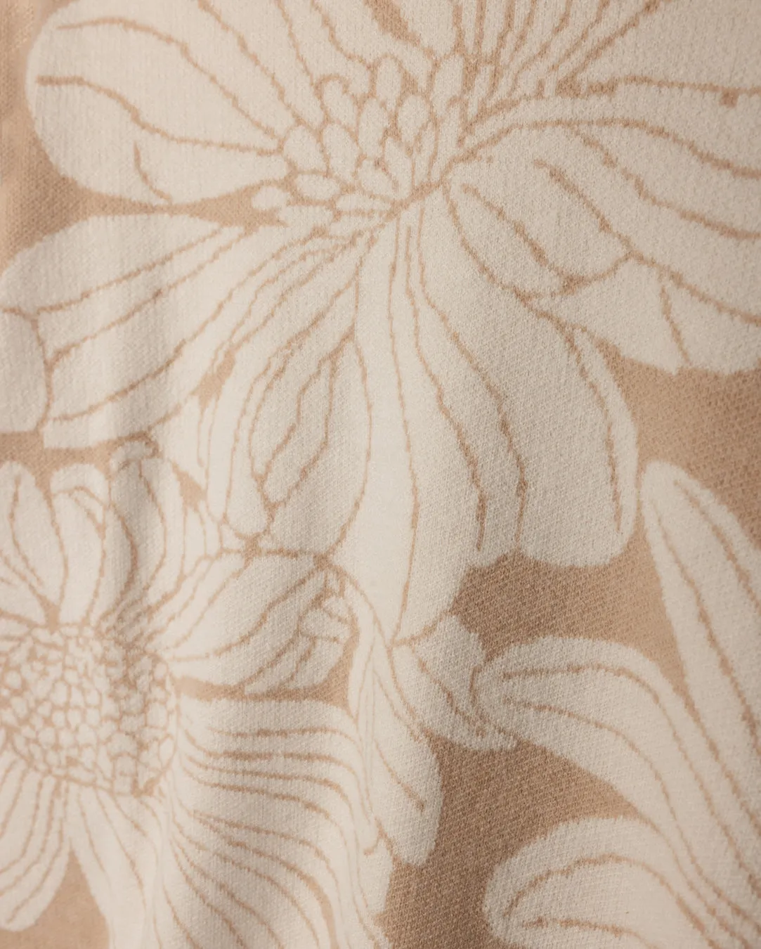 Sunflower Print Sweater Everyday Chic