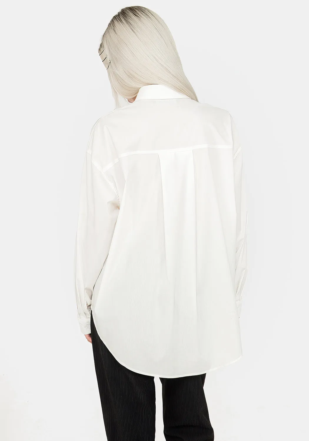 Country Charm Tailored Cuffs Chiromancy Collar Loose Fit Shirt