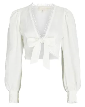 CHLOE TOP WHITE Weekend Style Anti Pilling Surface