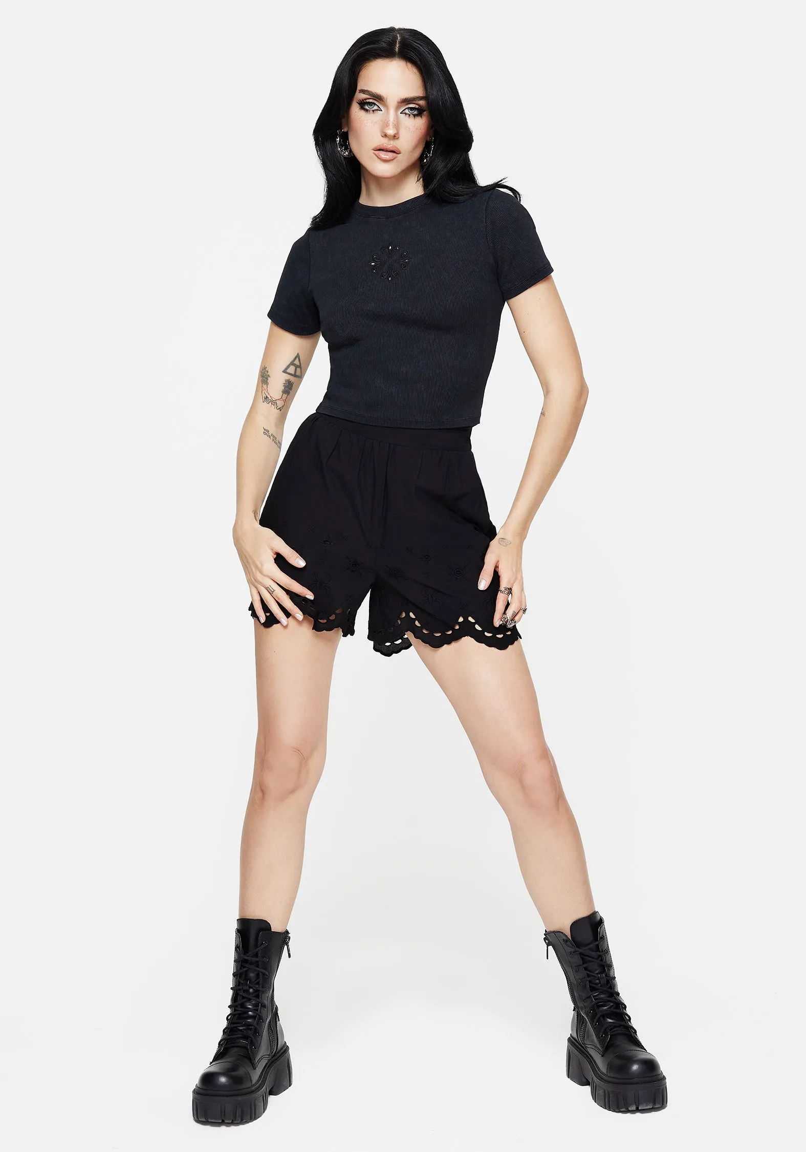 Christina Cotton Cut Out Detail Washed T-Shirt Comfortable Design Relaxed Dress