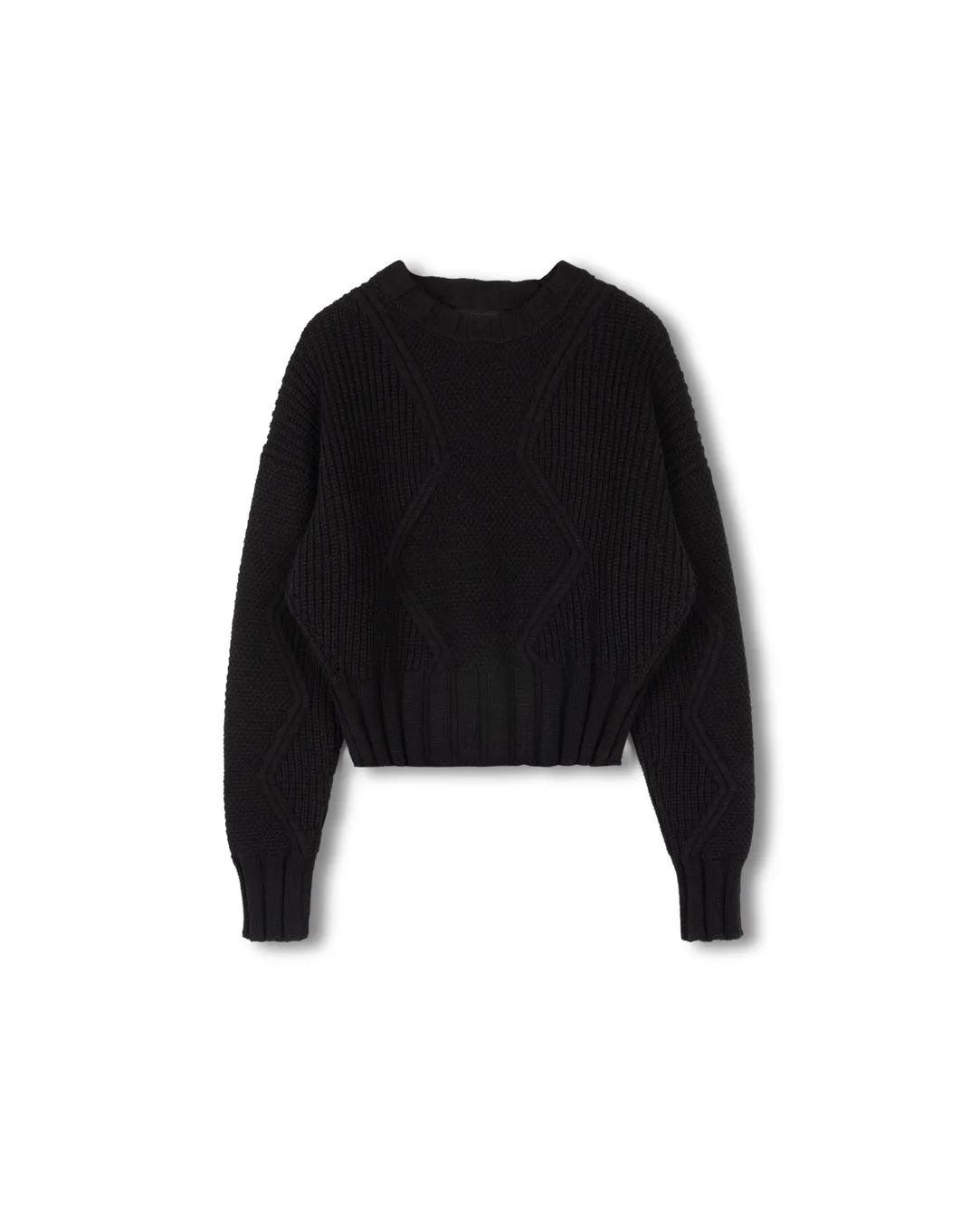 Chunky Knit Zigzag Sweater Layered Look Cozy and trendy