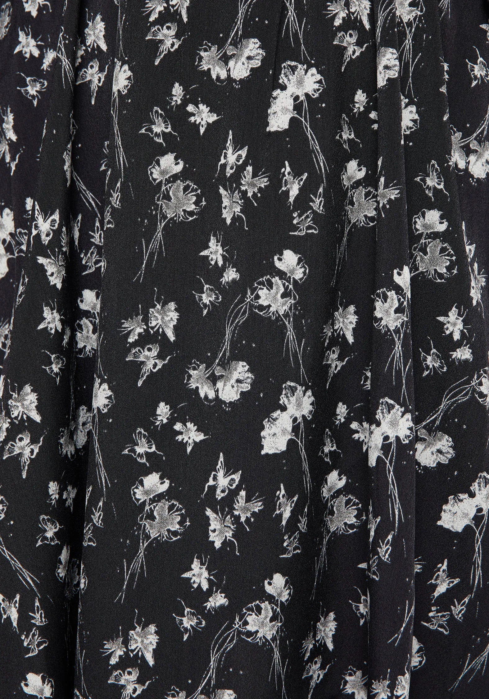 Evening-Wear Claricia Long Sleeved Floral Faux Wrap Mini Dress