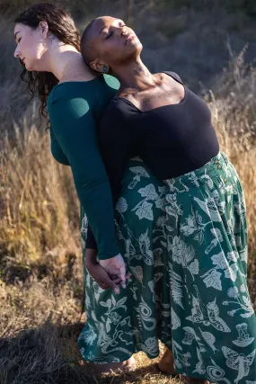 Stylish Apparel Seamless Stitching Camille Top in Black Cotton Knit