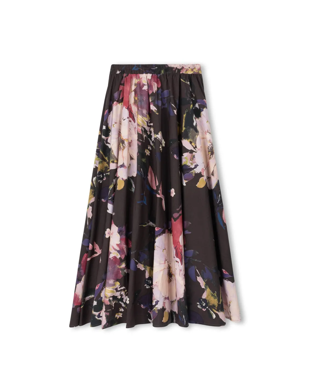 Outdoor Outfit Gather Details Darrell Floral Poplin Skirt