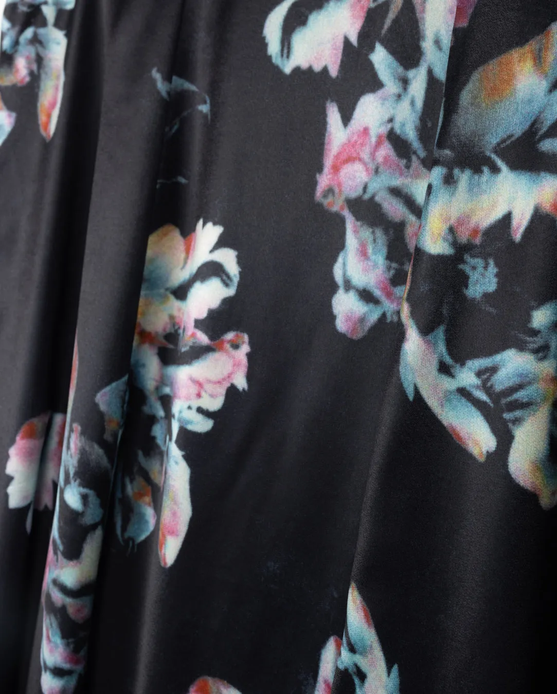 light texture Cypress Floral Silk Skirt