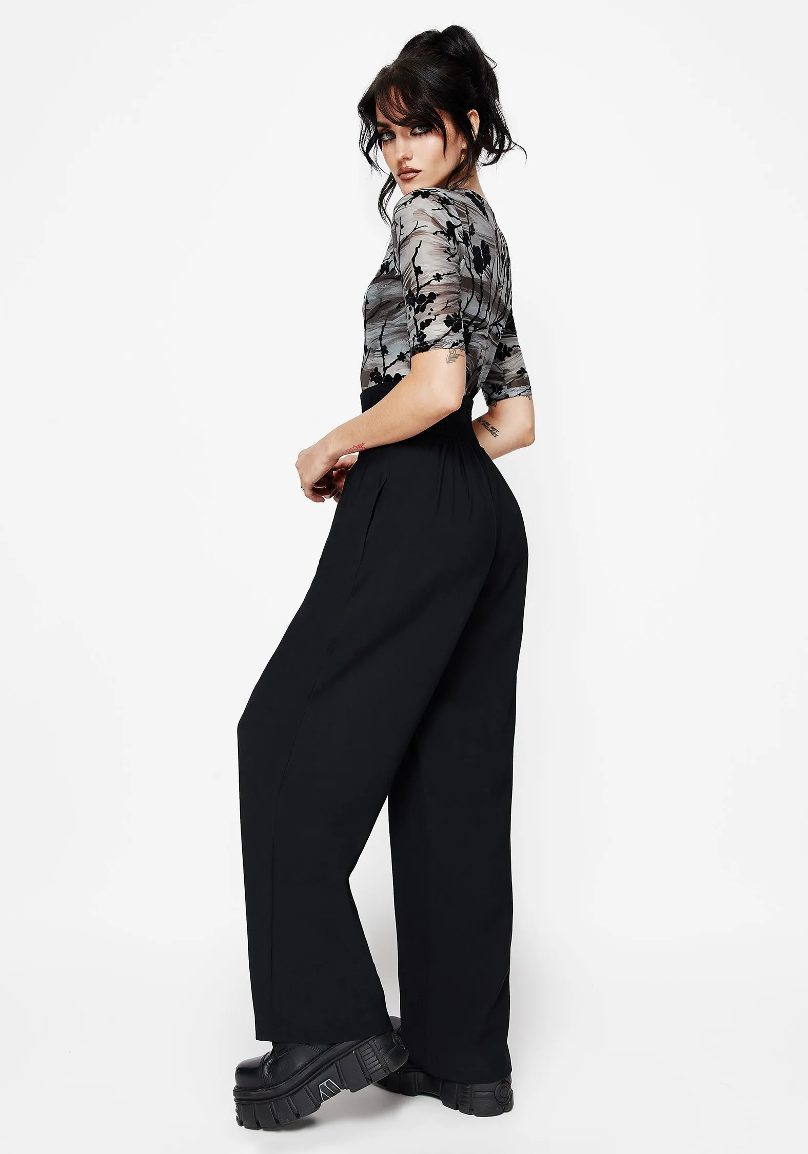 party look Brenna Corset High Waist Wide Leg Trouser