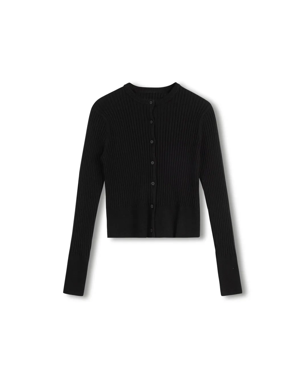 Derby Rib Cardigan Adaptive Fit Silhouette Cozy Essential