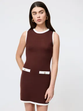 Ruthie Knit Mini Dress Elegant Outline Transitional Style