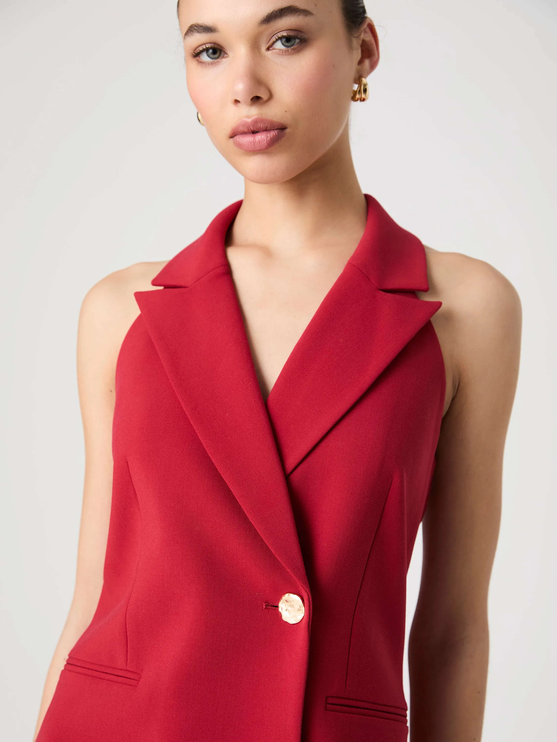 Whisper Halter Blazer Dress Travel-Pack