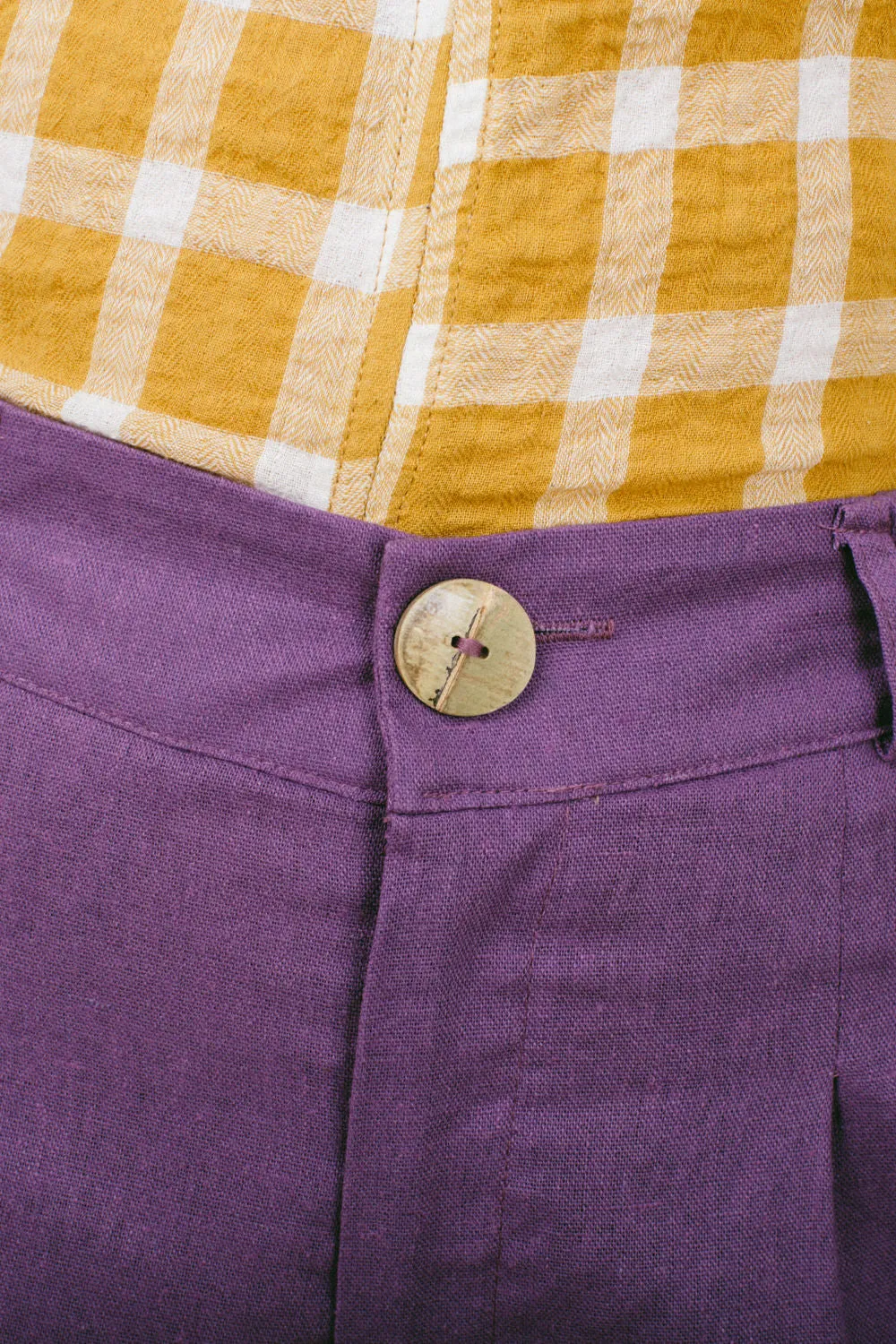 Flexible Leg Perfect Pant 2.0 in Heliotrope Linen