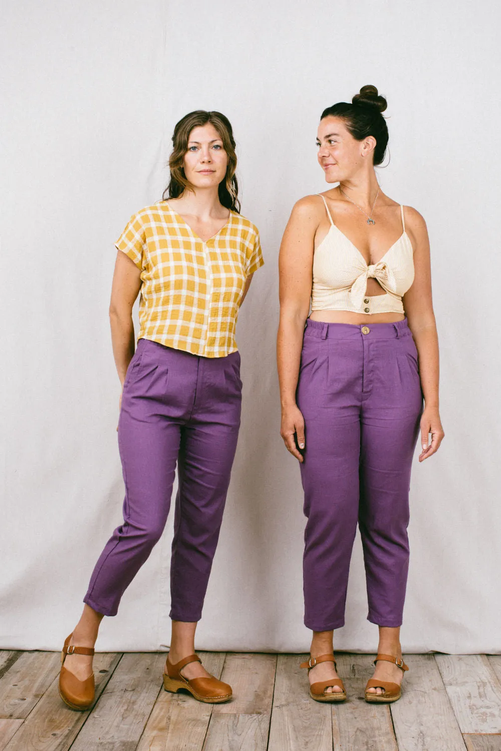 Relaxed Comfort Look Air Comfort Perfect Pant 2.0 in Heliotrope Linen