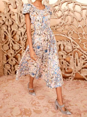 Ulla Johnson Gabi Dress in Ibis Bohemian-Style Chic Mom