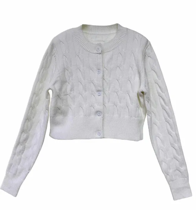 Cabo Knit Crop Cardigan Seasonal Fashion