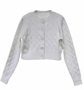 Cabo Knit Crop Cardigan Compact Travel Design Fashion Forward Wear