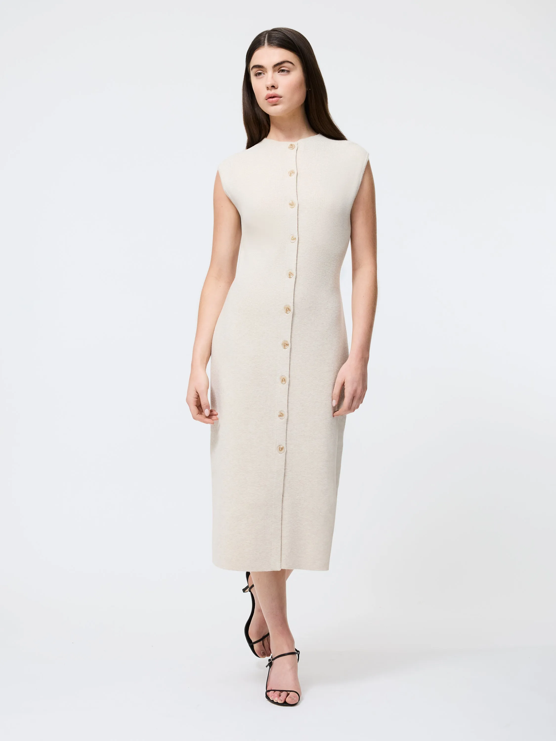 Comfy and Chic Marley Knit Button Down Midi Dress