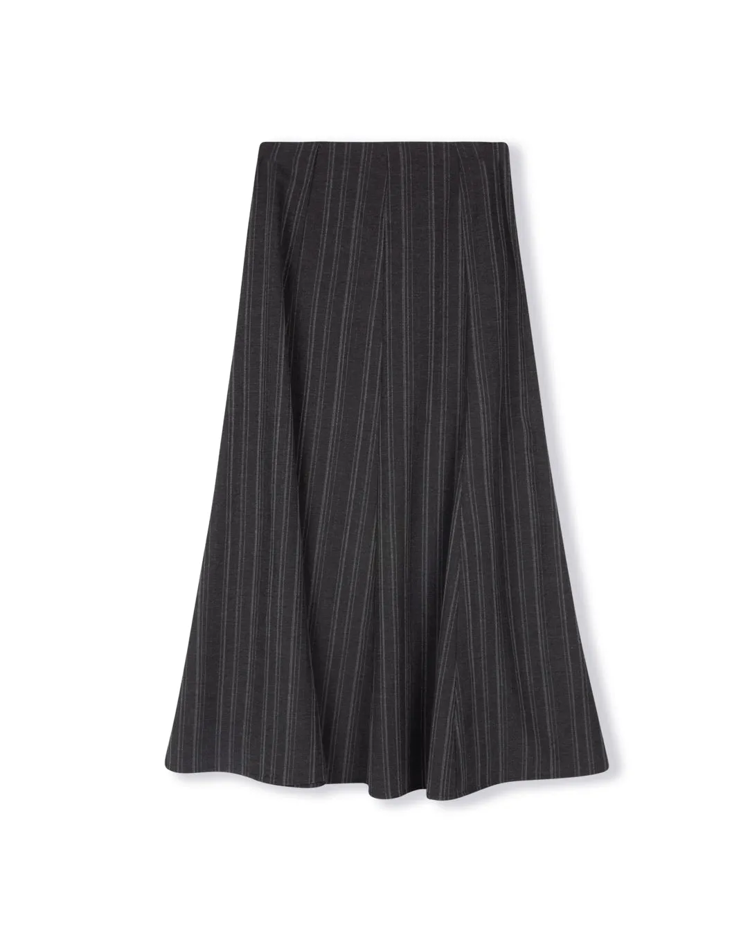 Paneled Textured Maxi Skirt Influencer Style Everyday Look
