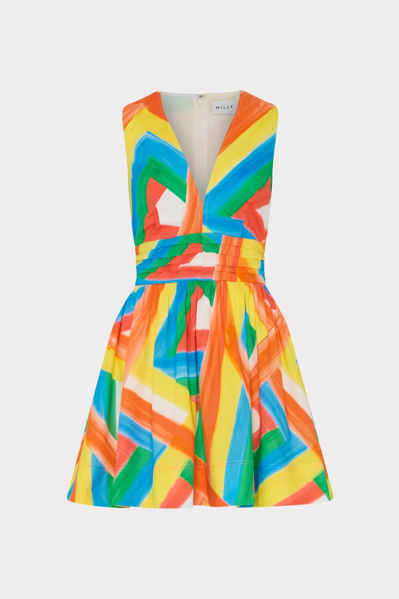 Street Style Girl Power Nikki Multi Stripe Poplin Mini Dress