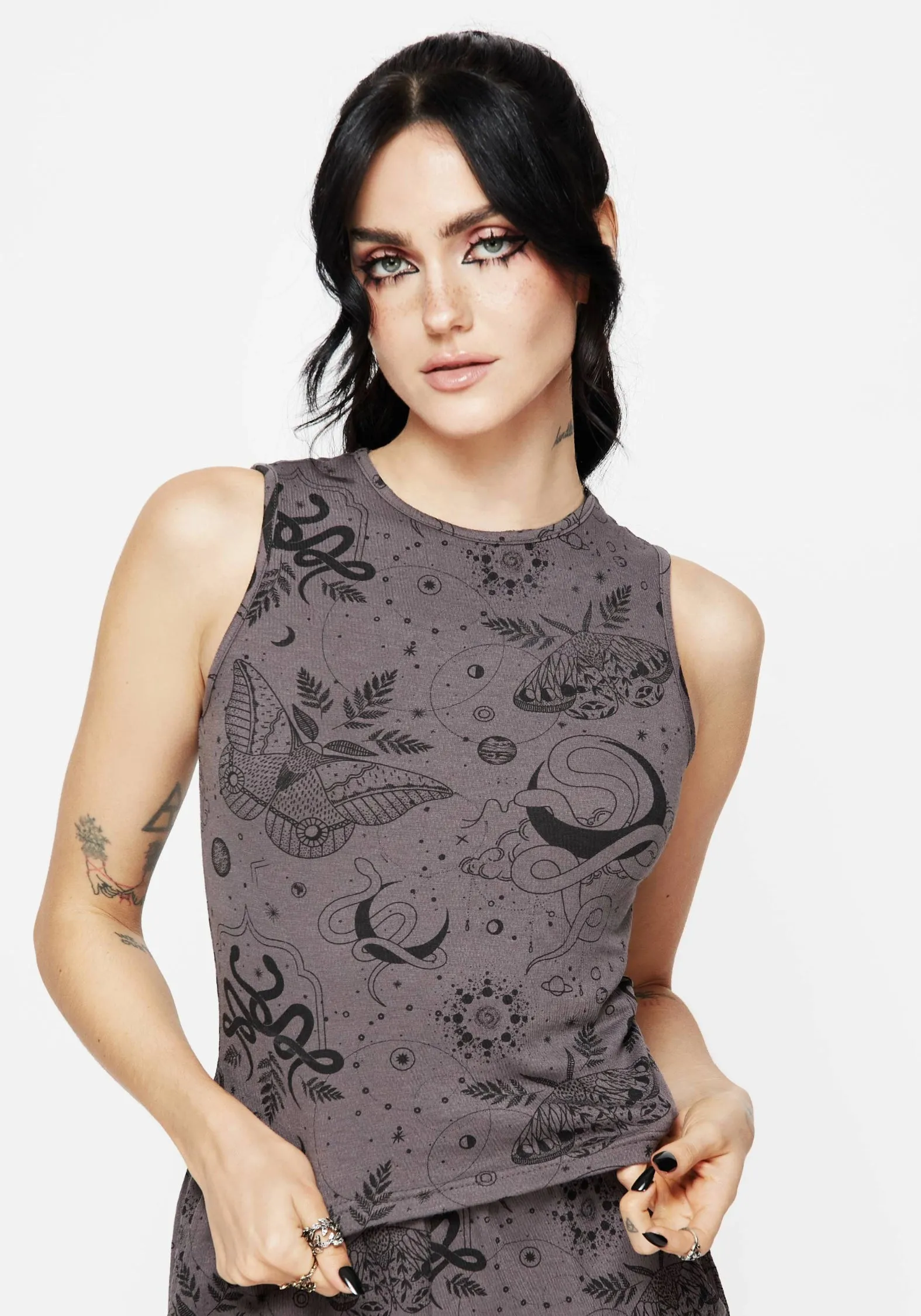 Gym Wear CrewNeck Bliss Cotton Printed Pyjama Top