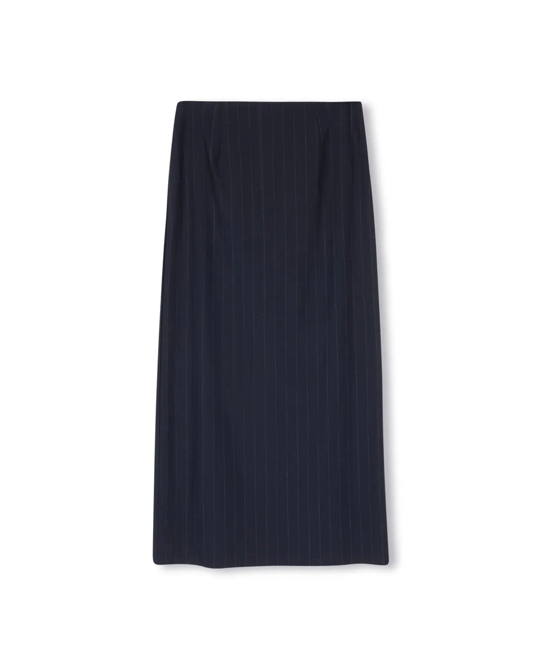 Style Innovation Pintstripe Straight Skirt