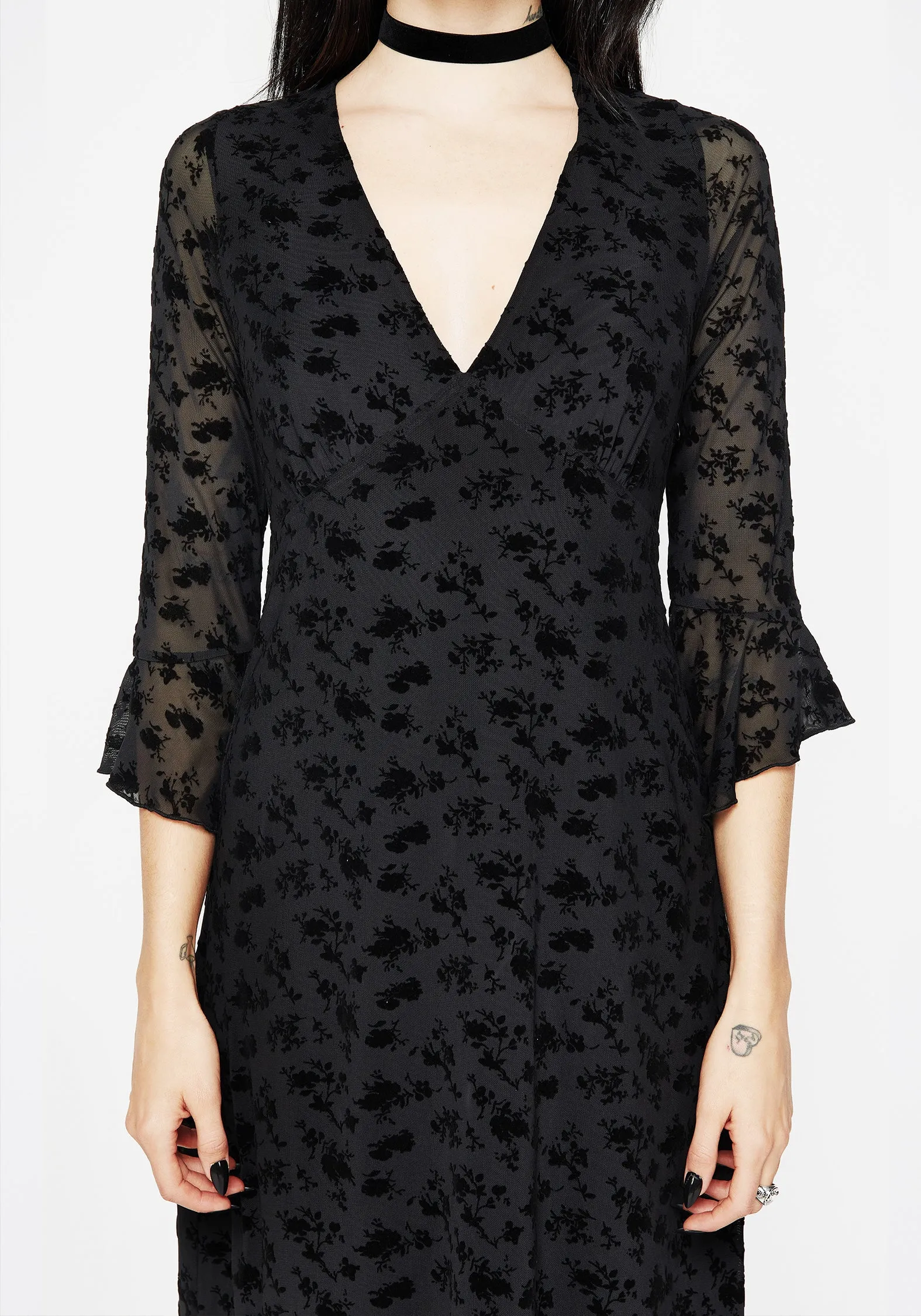 Conduit Floral Mesh Layered Midaxi Dress Perfect Look Polished Style