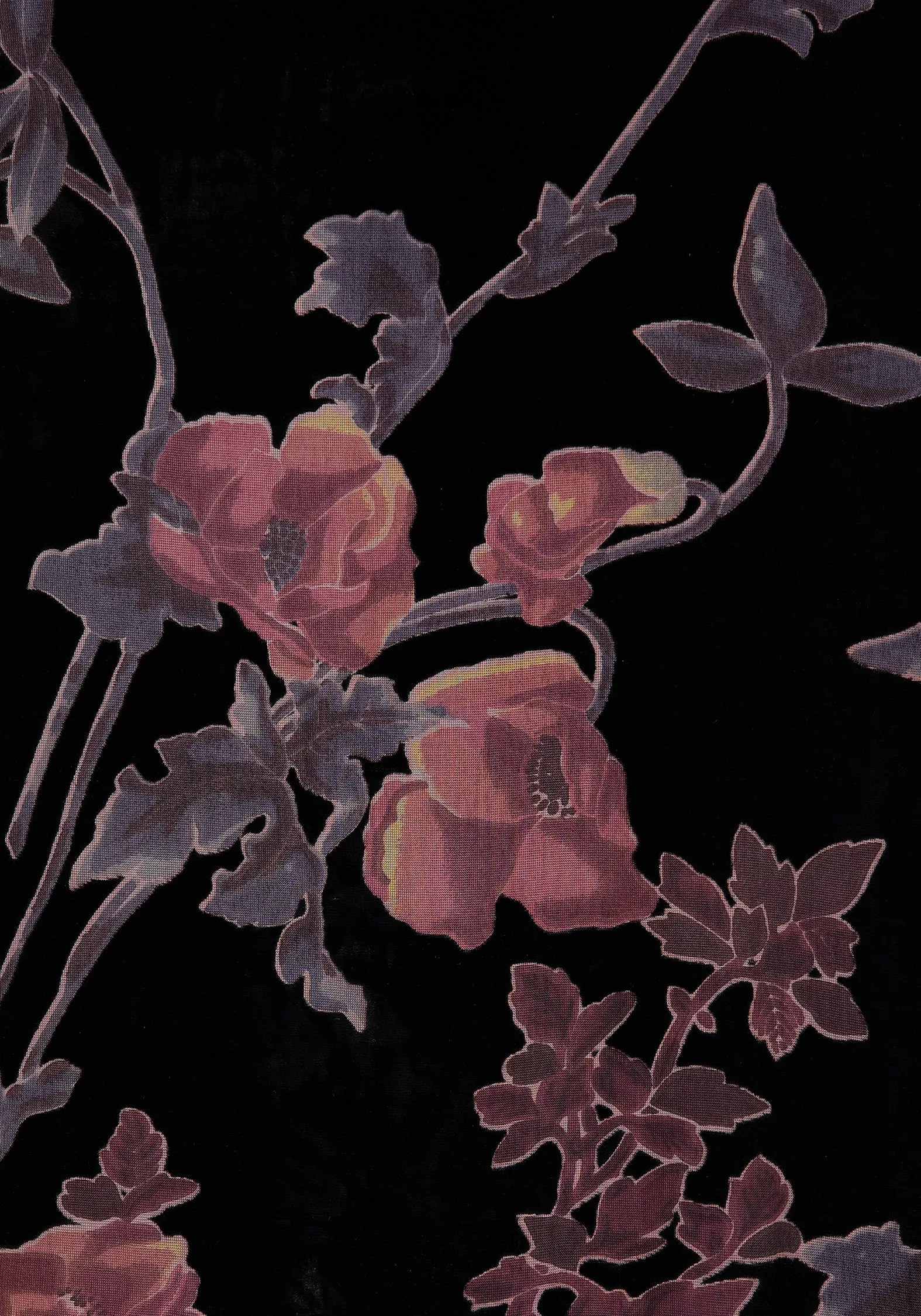 Everyday Comfort Wear Waterlily Devor?? Velour Midaxi Slip Dress