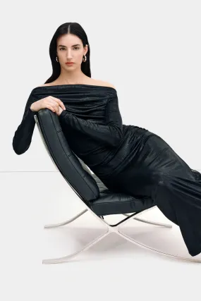 Color Soft Cooper Metallic Dress