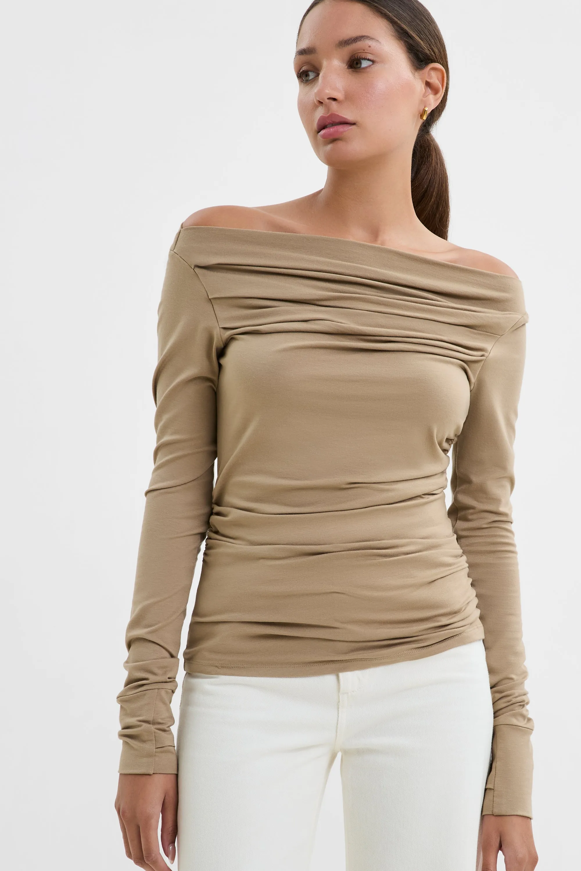 Scoop Neck Shape Cooper Top