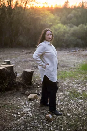 Knit Style Cora Cover Up in Sand Linen