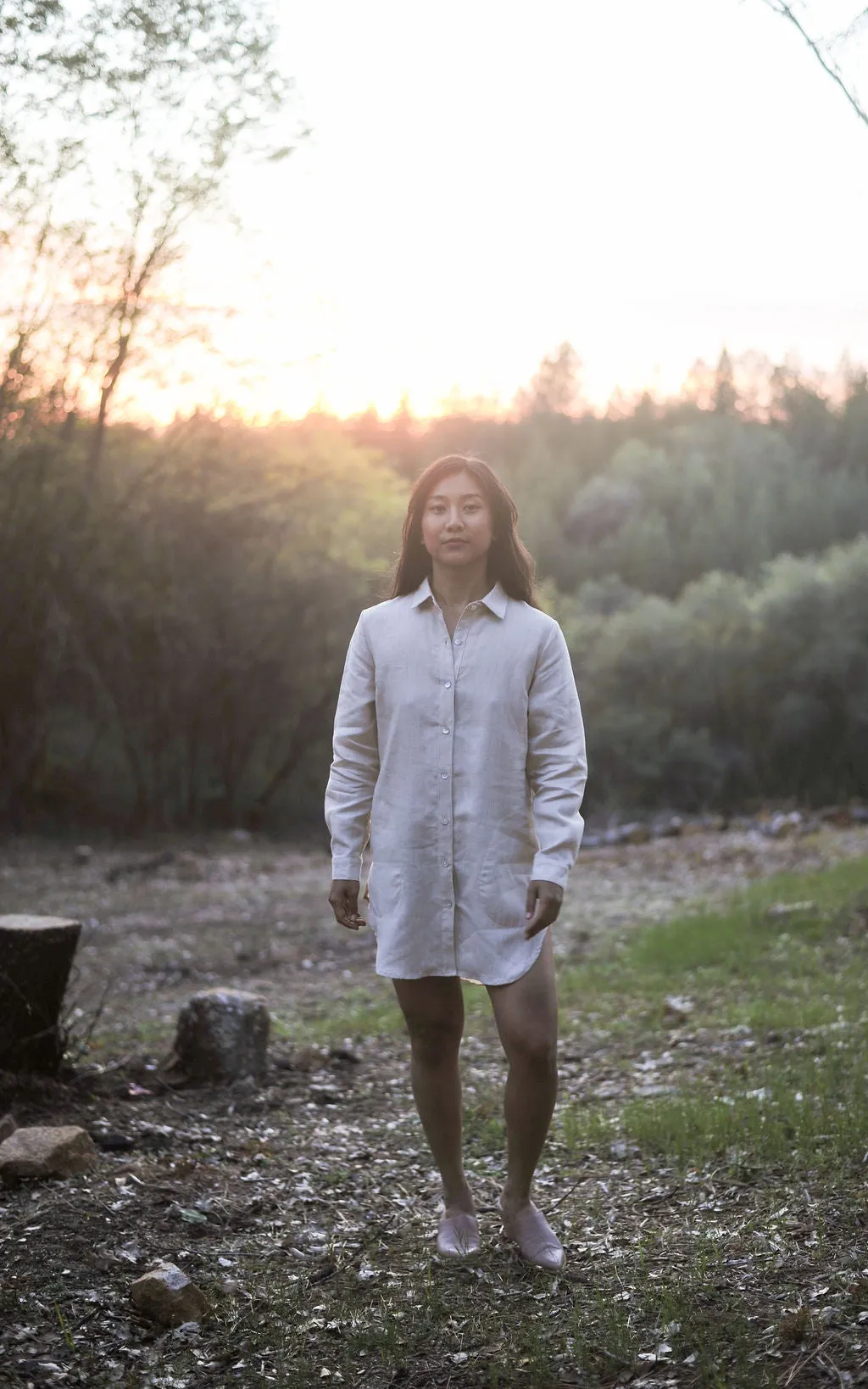 Eco Friendly Knitwear Snuggle Wear Cora Cover Up in Sand Linen