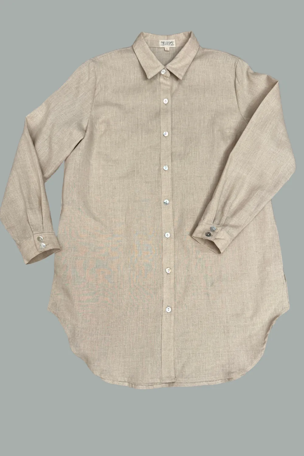 Durable Construction Trendy Look Cora Cover Up in Sand Linen