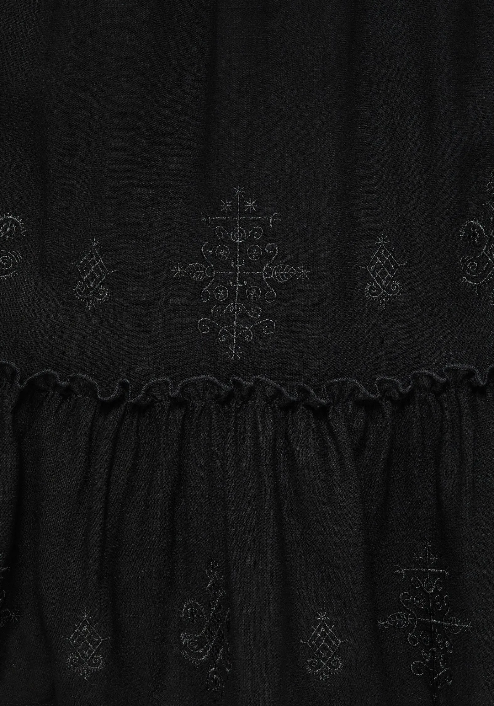 Cordata Embroidered Cami Midi Smock Dress Port Side