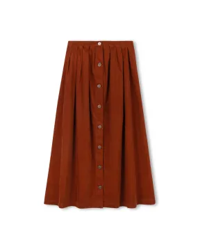 Easy Fit Odor control Corduroy Button Down Skirt