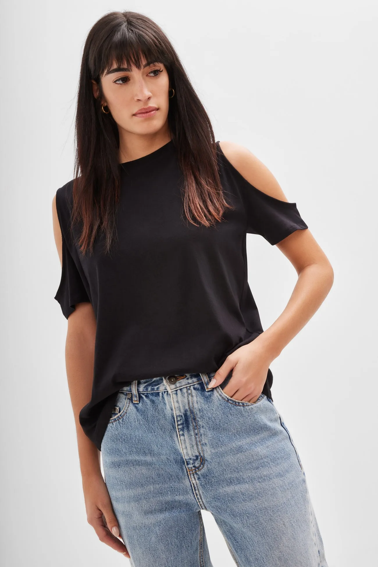 Anti Odor Finish DurableDoubleLayeredHem Cornelia Top