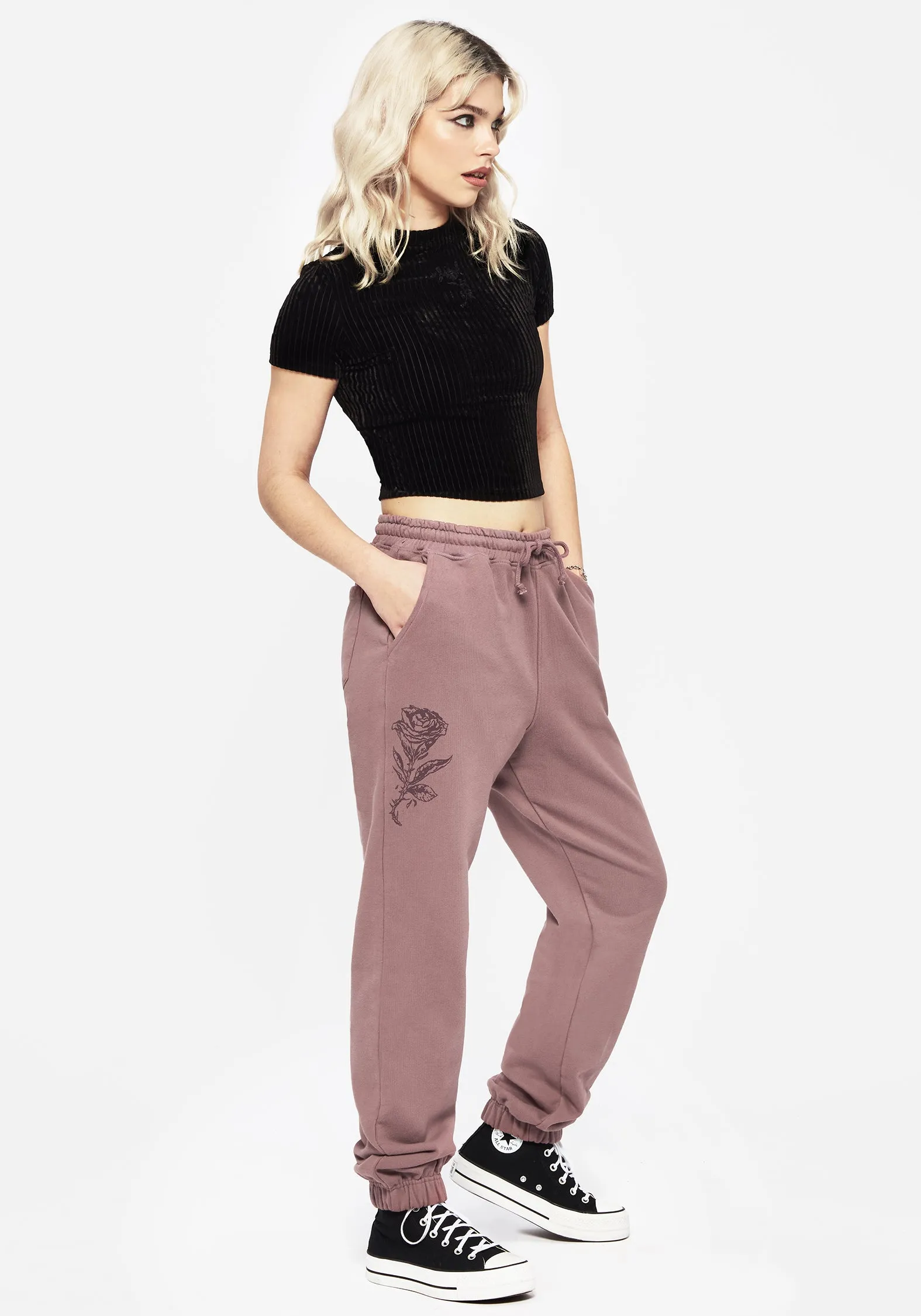 Corvus Graphic Print Tapered Cuffed Jogger Comfortable Feel