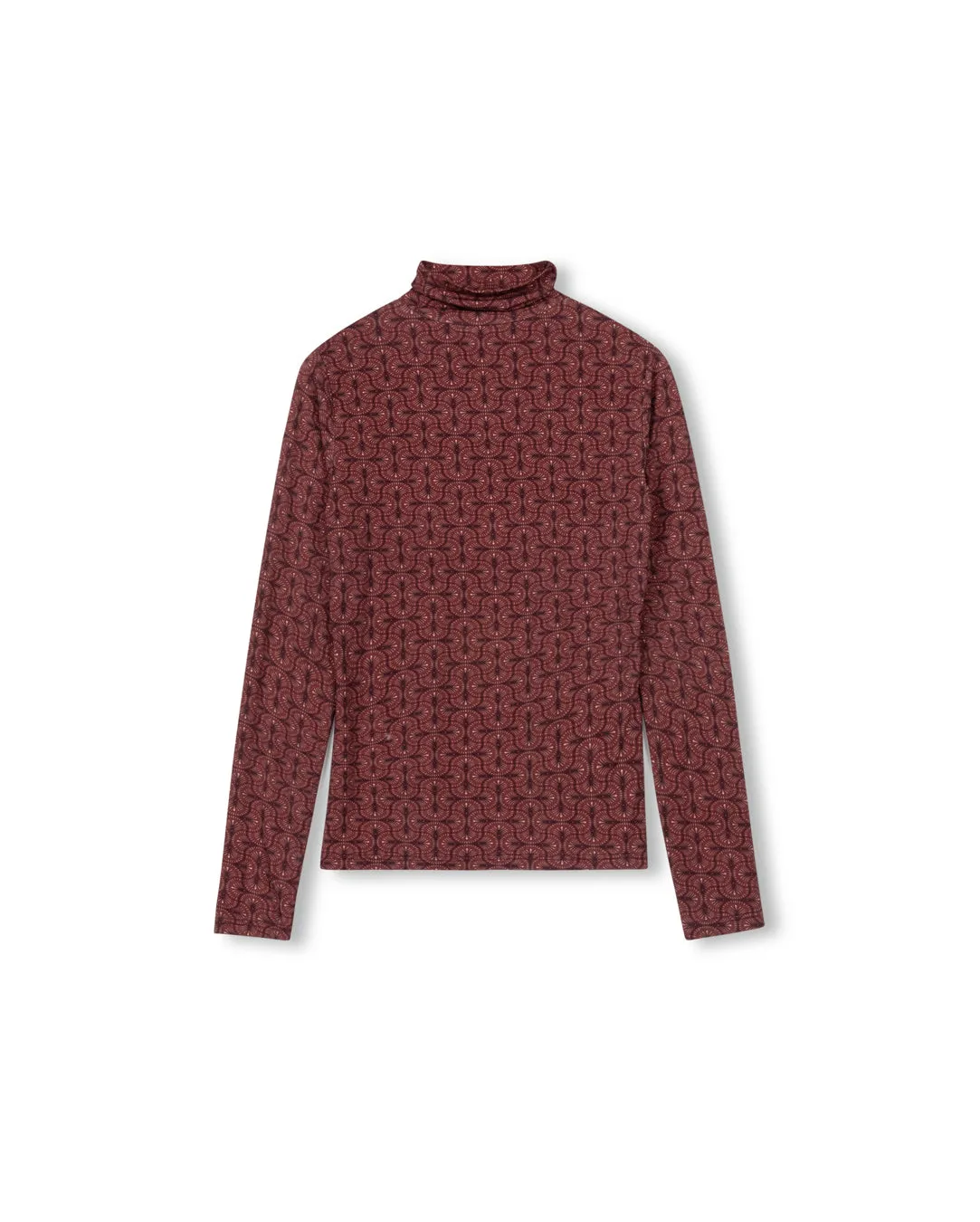 monochromatic Coyler Printed Turtleneck