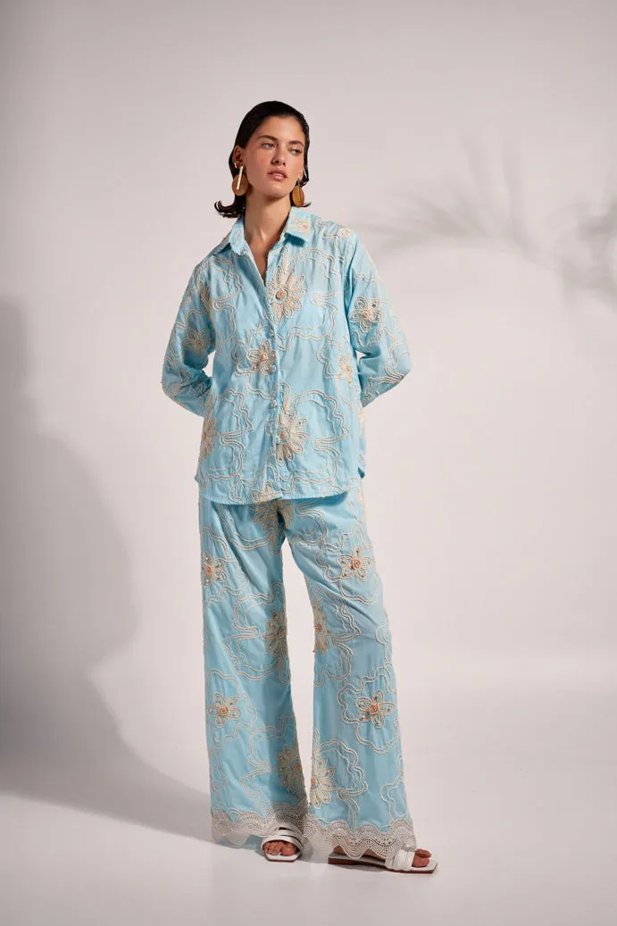 BEA SHIRT BABY BLUE City Casual