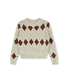 Perfect Warmth Multi Cable Color Knit Sweater