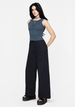 Bold Statement Easy Style Rian Seersucker Straight Leg Trousers