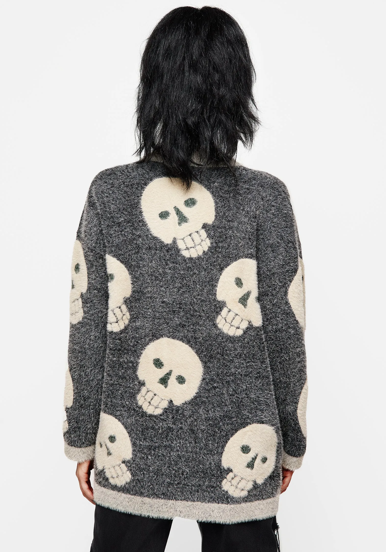 Crania Fluffy Knit Cardigan Travel Layer