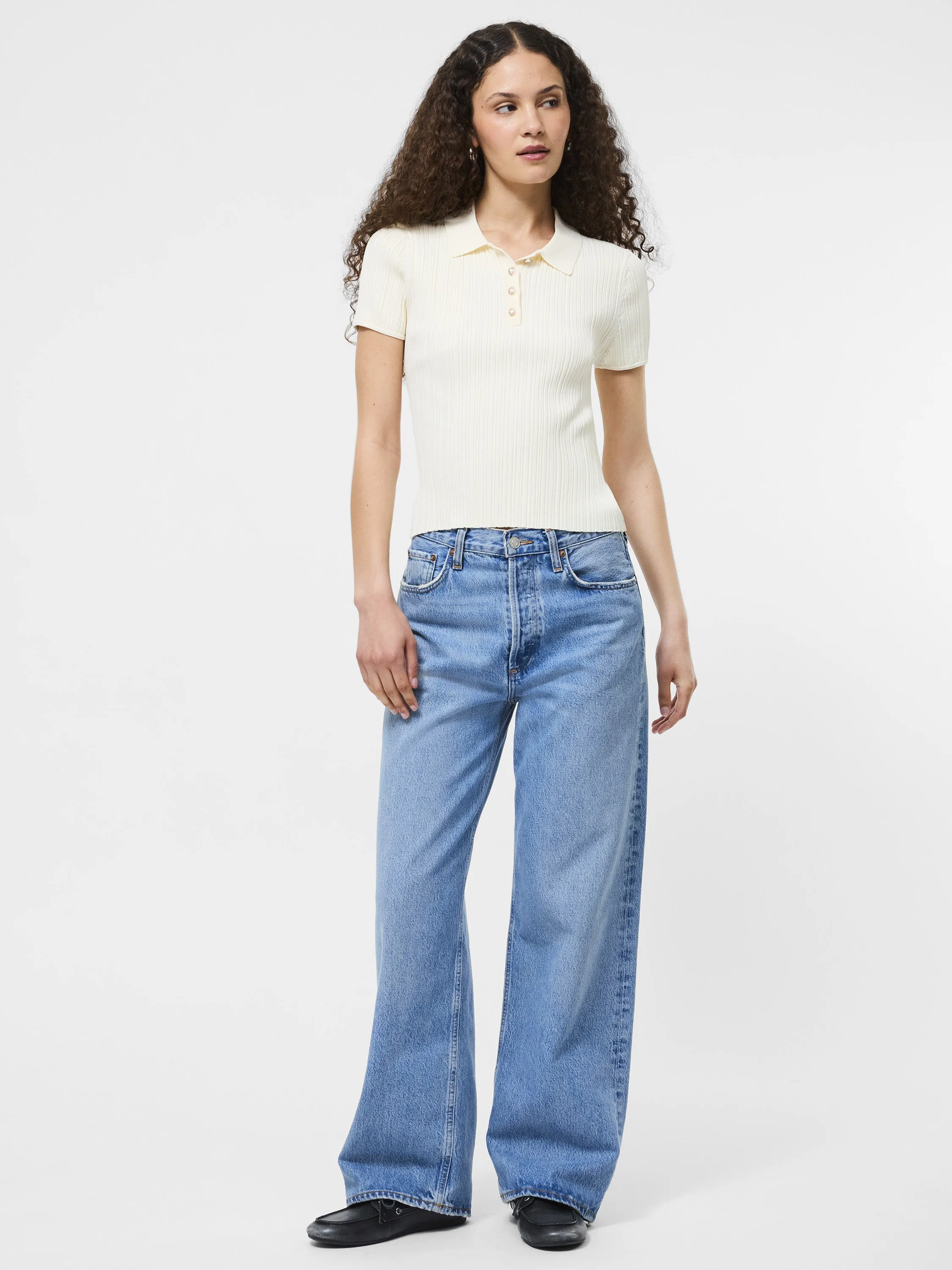 Crinkle Knit Slim Polo Quick Dry Tech