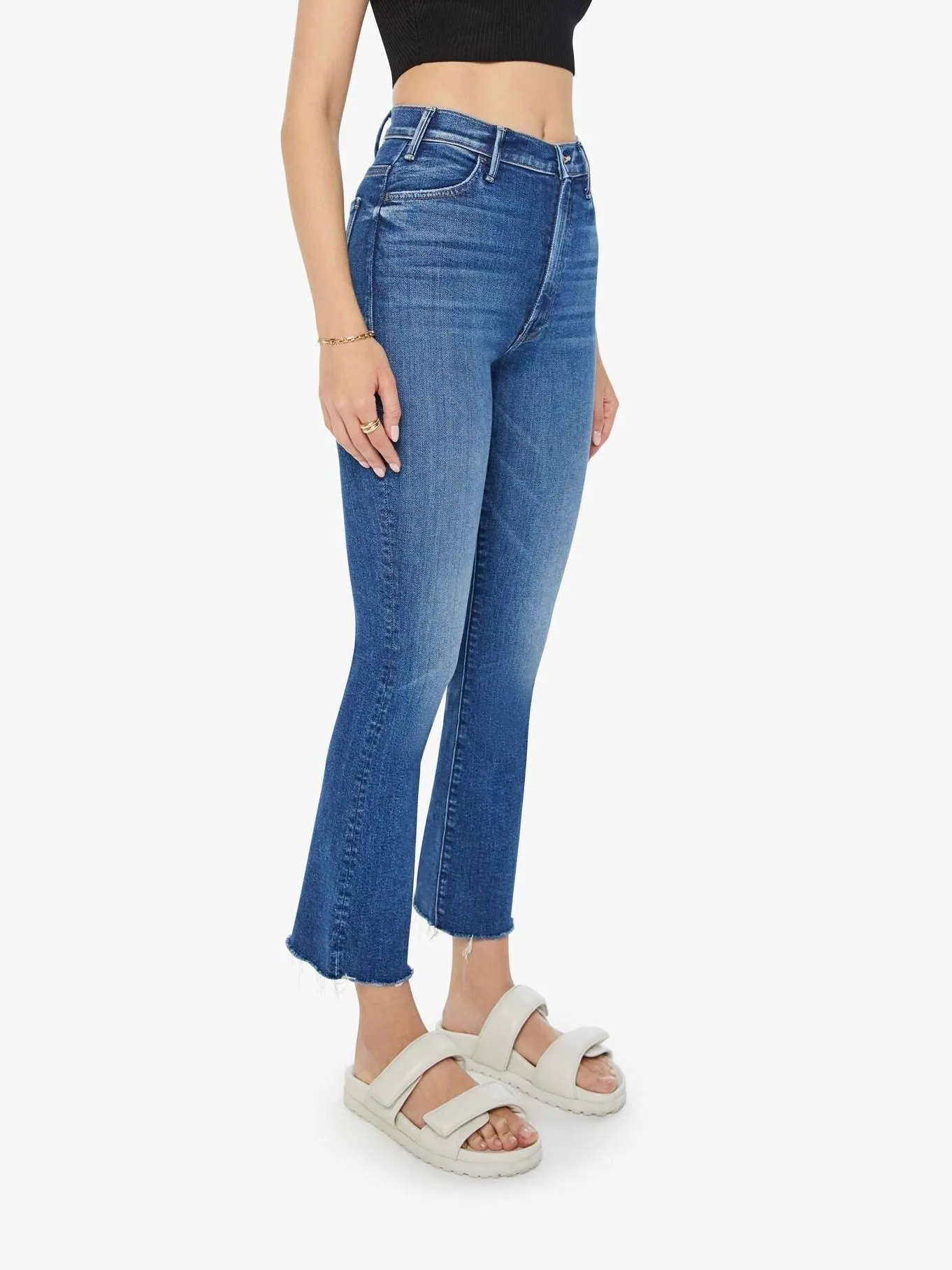 Mother Hustler Ankle Fray Grasping At Straws Plain Comfort Recycled Fiber Content