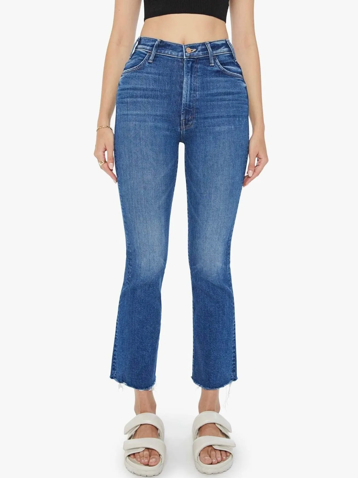 Mother Hustler Ankle Fray Grasping At Straws Outdoor Adventure Stylish Minimalist Daily Wear Loose