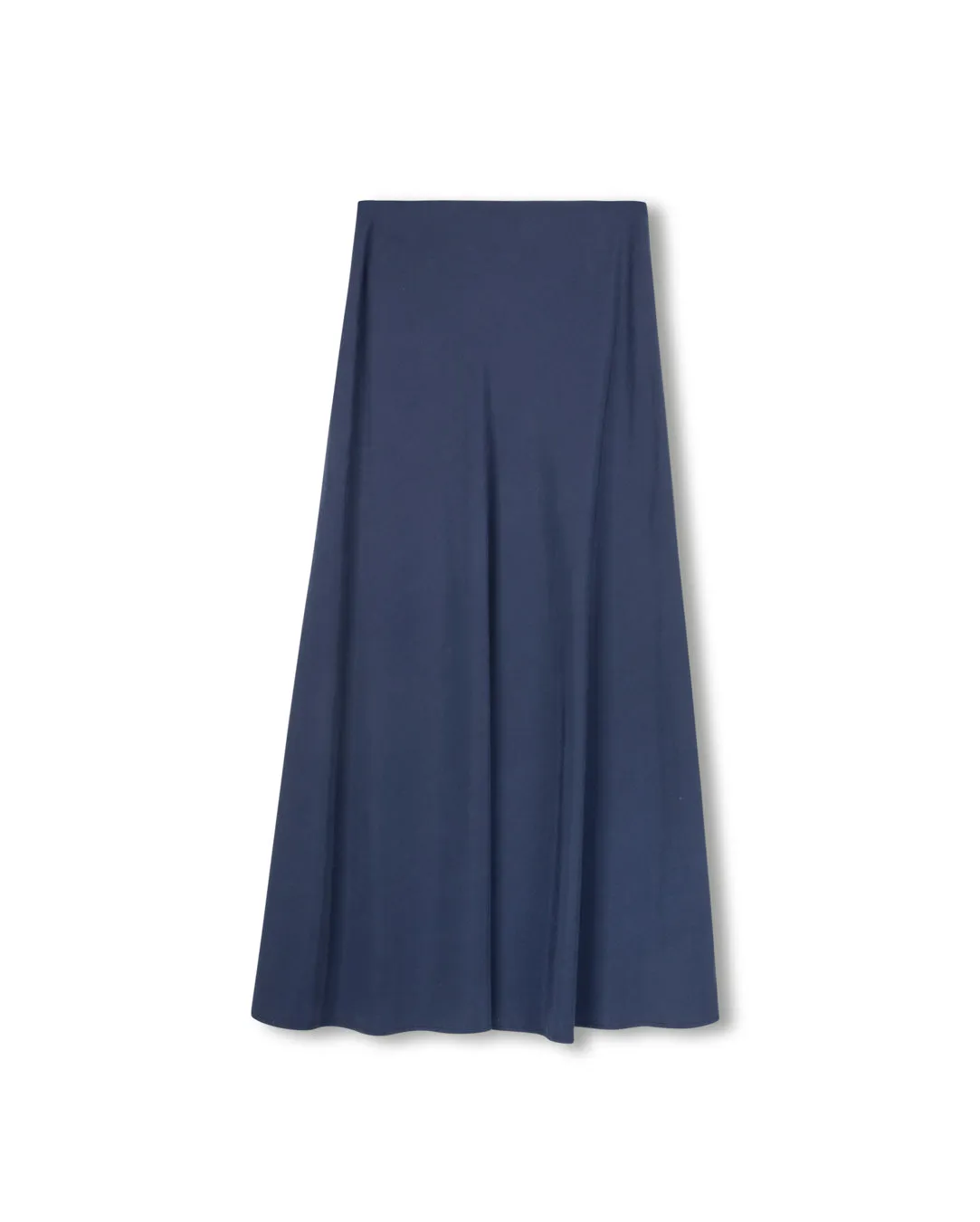 Crisp Finish Edgy Look Cupro Slip Skirt