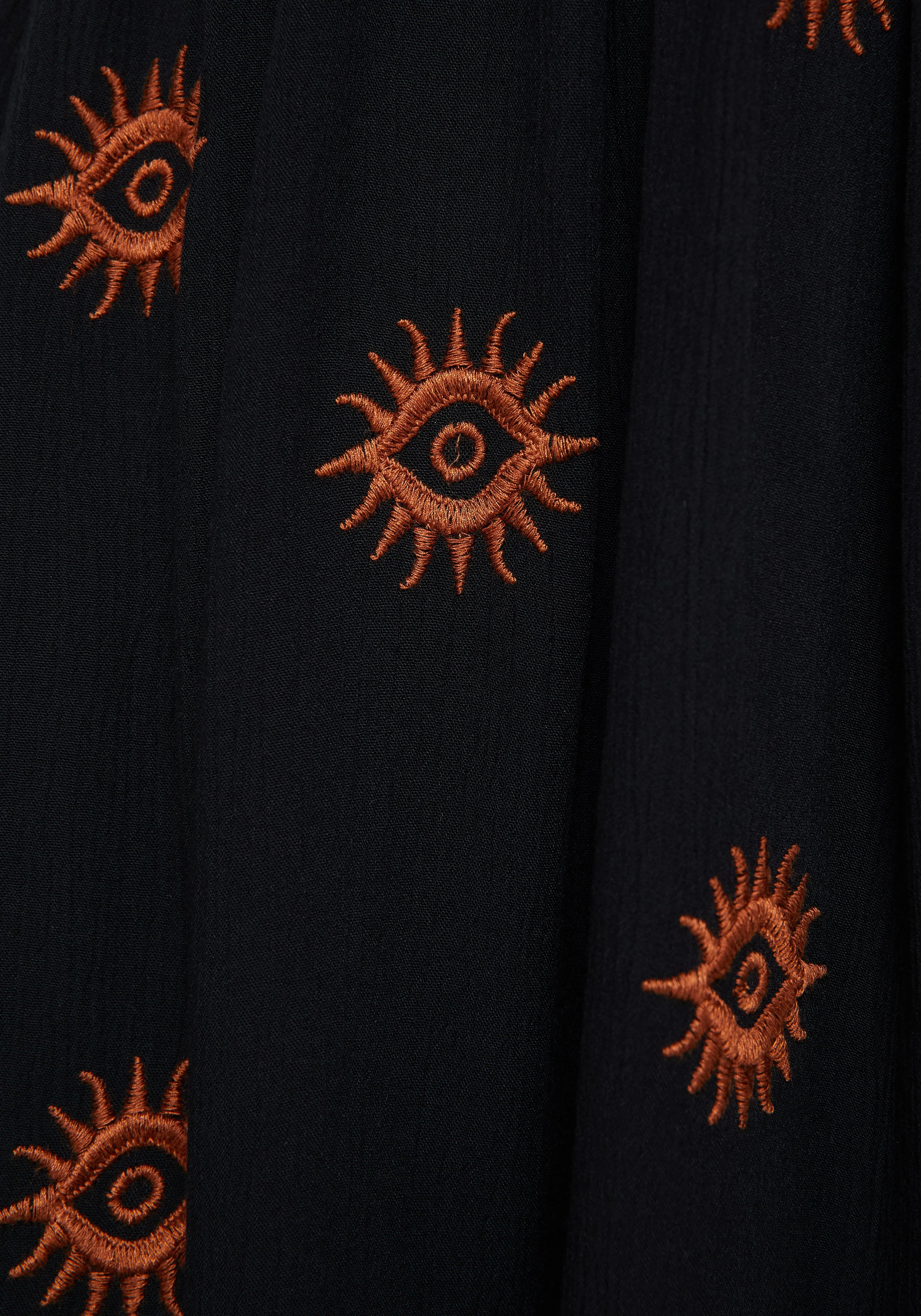 Solstice Embroidered Smock Mini Dress Basic Warm