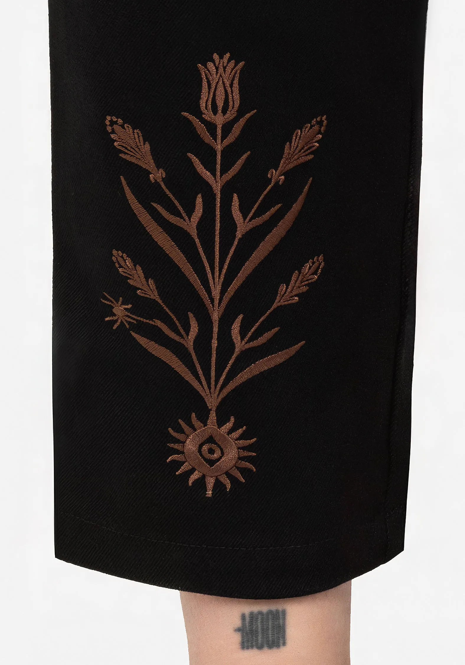 Light Fabric Cybele Embroidered Tapered Trousers